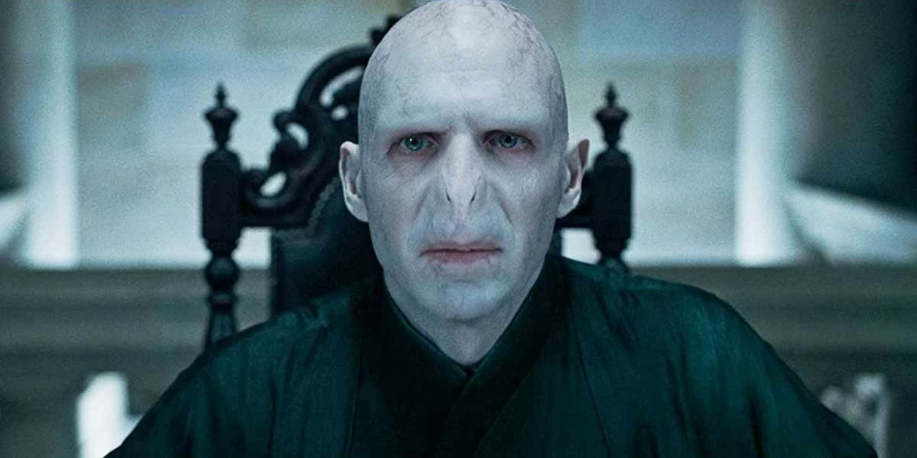 Ralph Finnes as Voldemort in Harry Potter