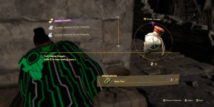 healing draught recipe in forspoken