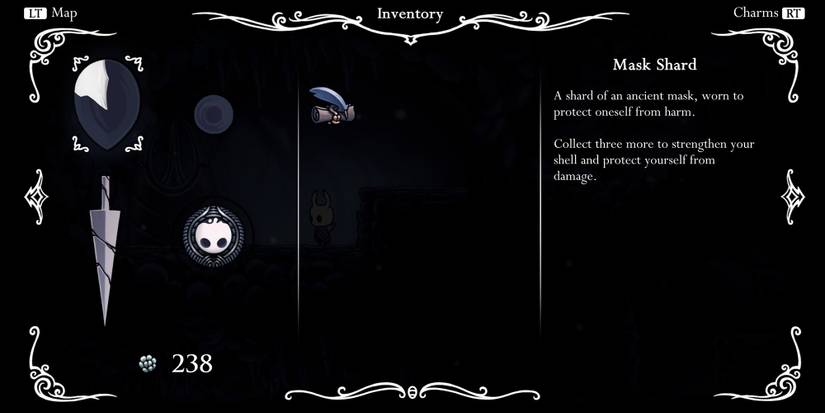 Hollow Knight - Mask Shard Description In-Game