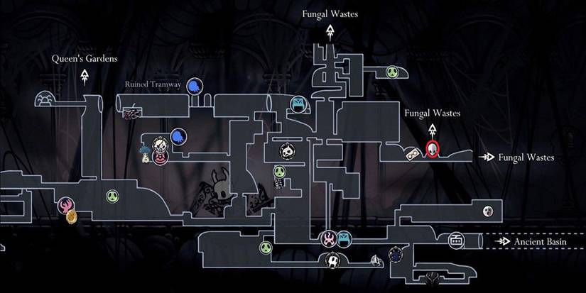 Hollow Knight - Mask Shard In Deepnest Map Location