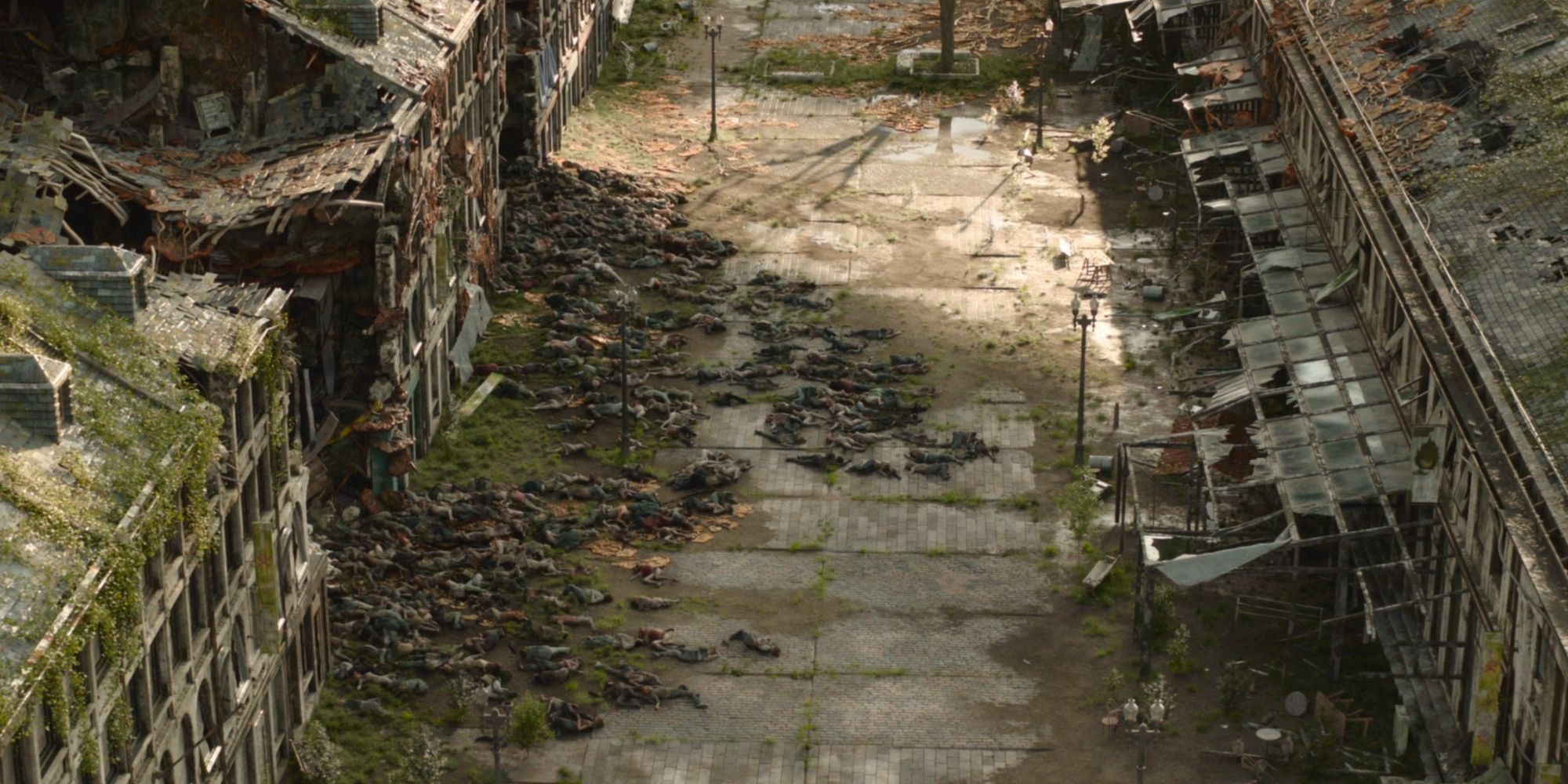 horde of infected in hbo's the last of us