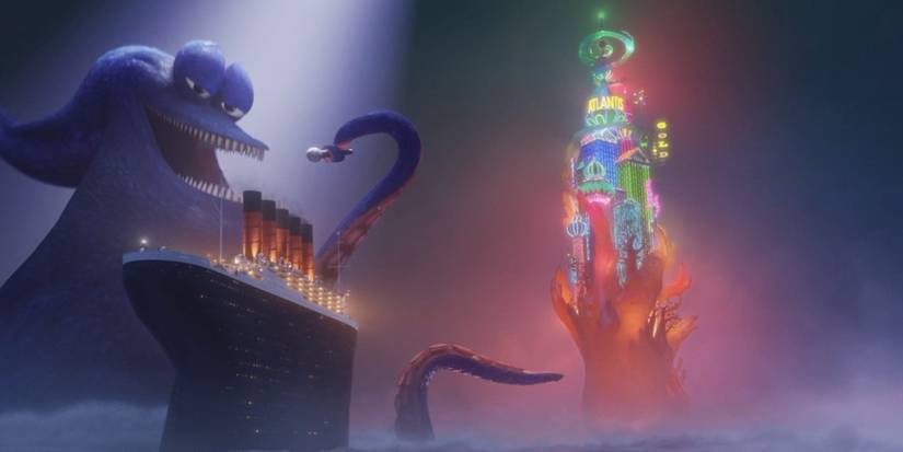 Kraken, Ship, and Atlantis in Hotel Transylvania 3