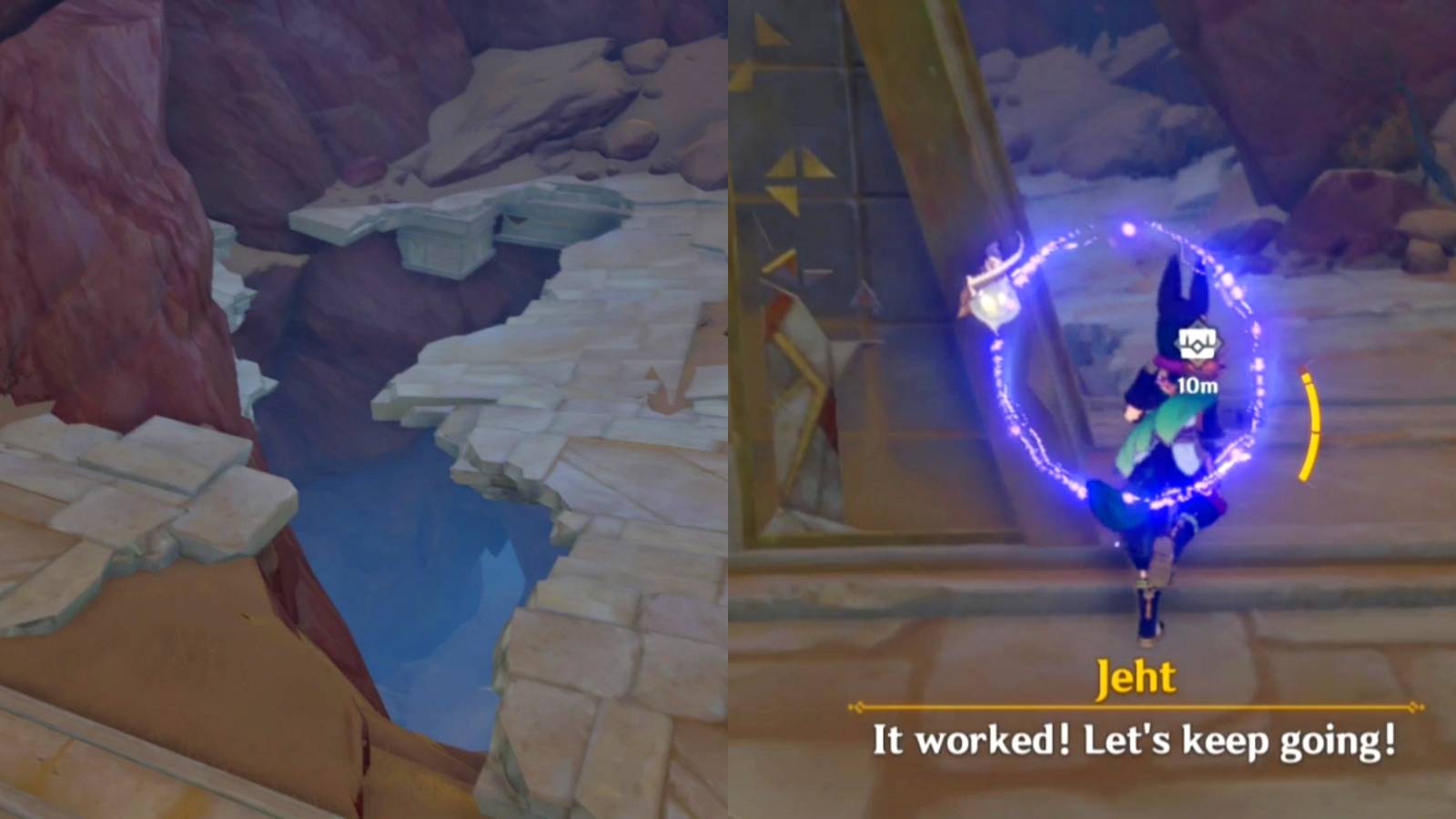 how to find another way to enter the central area in genshin impact