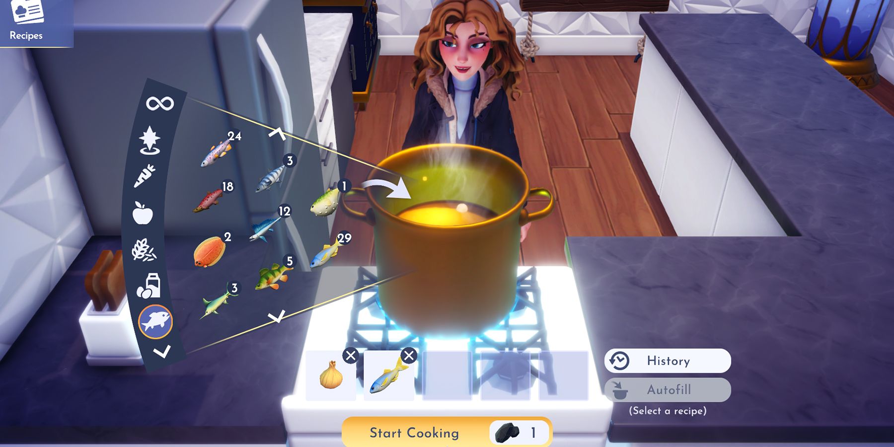 how to make marinated herring in disney dreamlight valley