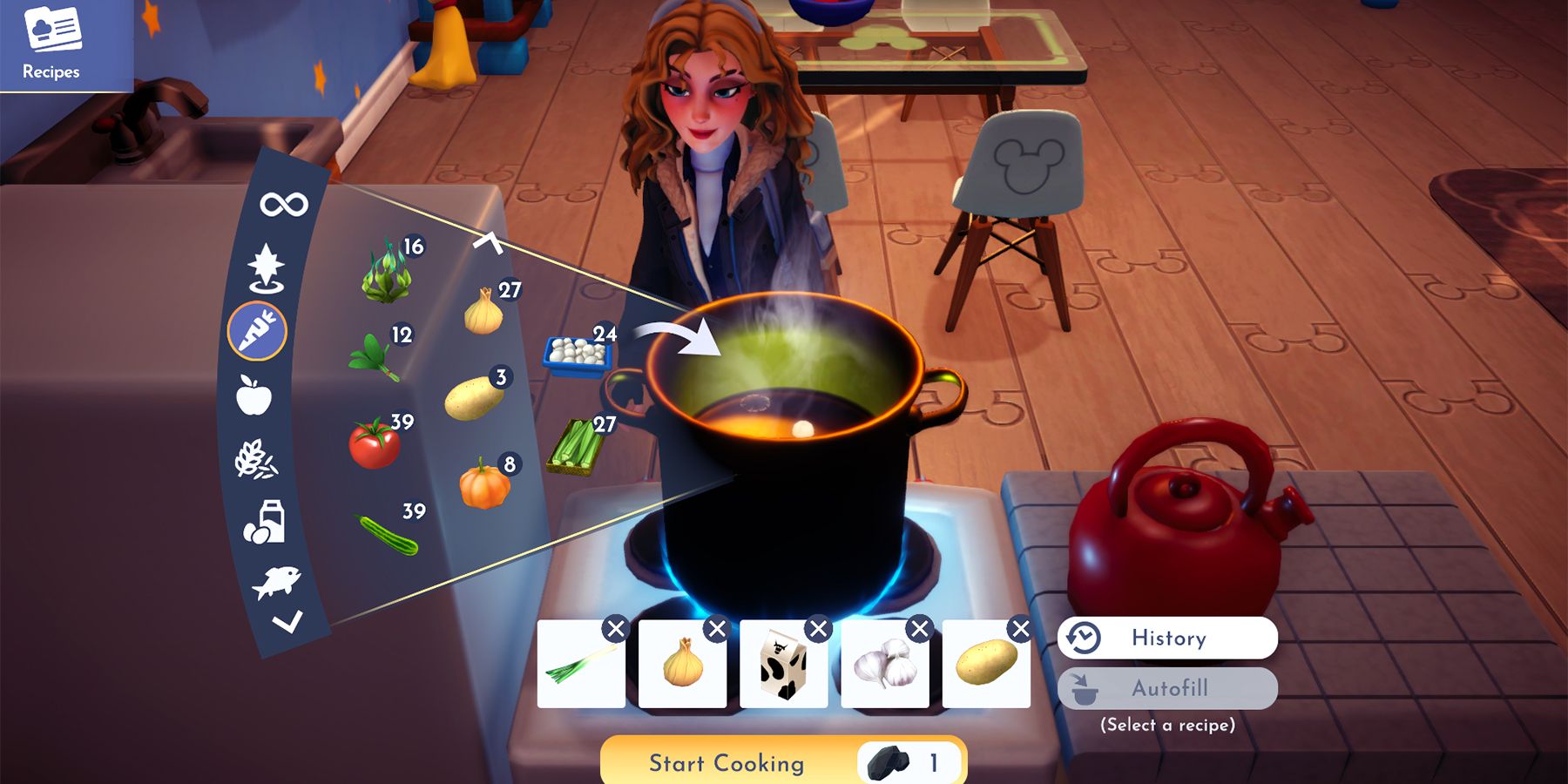 how to make potato leek soup in disney dreamlight valley