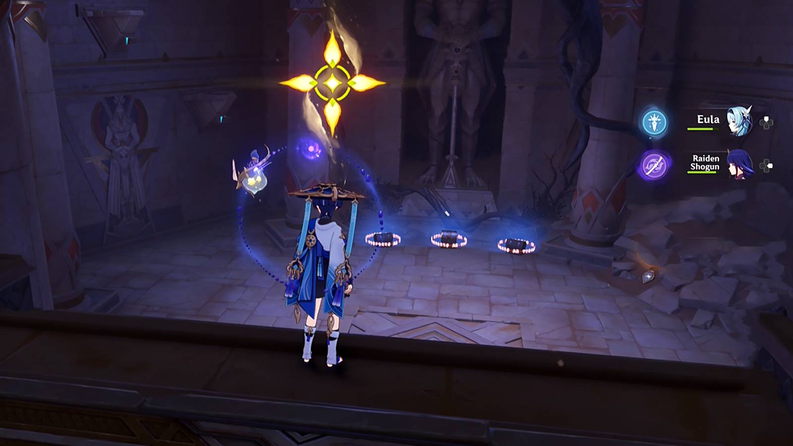 how to solve temple forsaken cascade pool puzzle in genshin impact