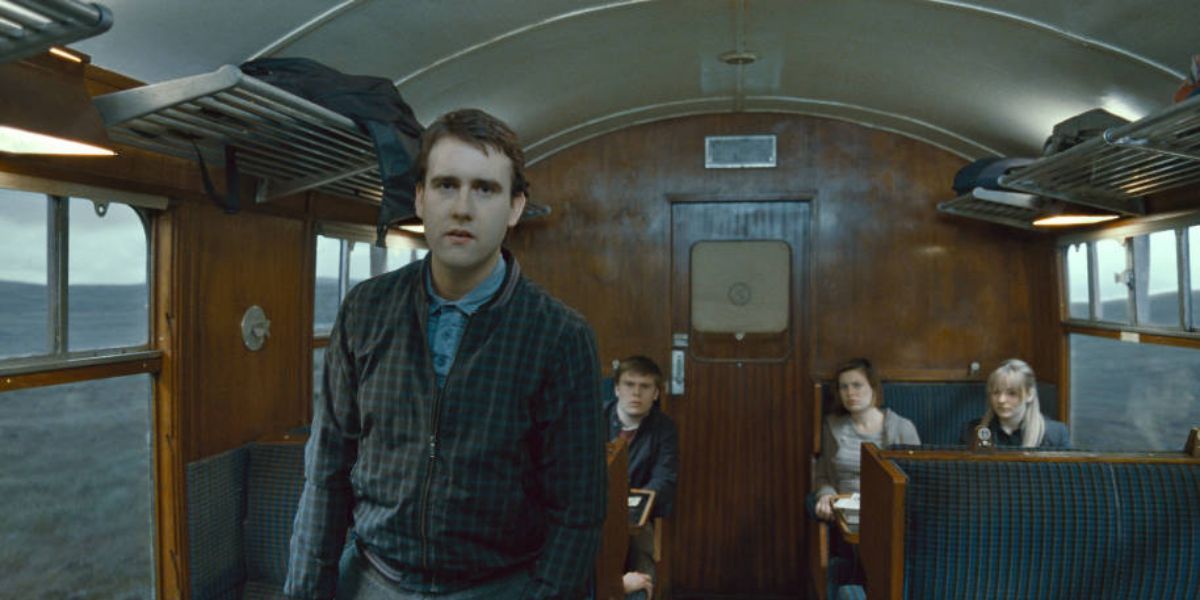 Neville Longbottom In the Hogwarts Express in Harry Potter and the Deathly Hallows part 1