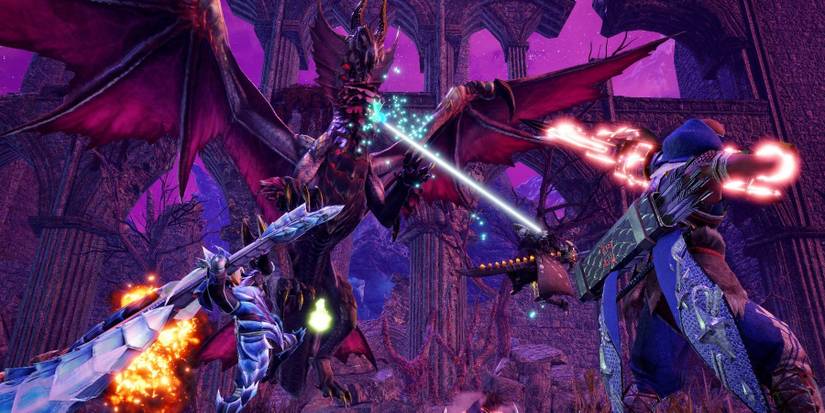 Hunters facing an opponent