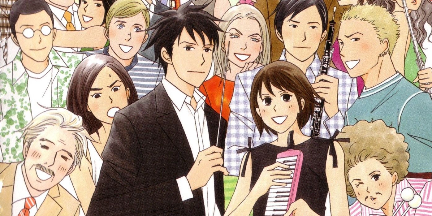 A large group of characters from Nodame Cantabile