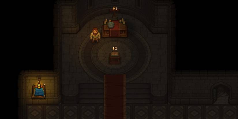 interior church graveyard keeper