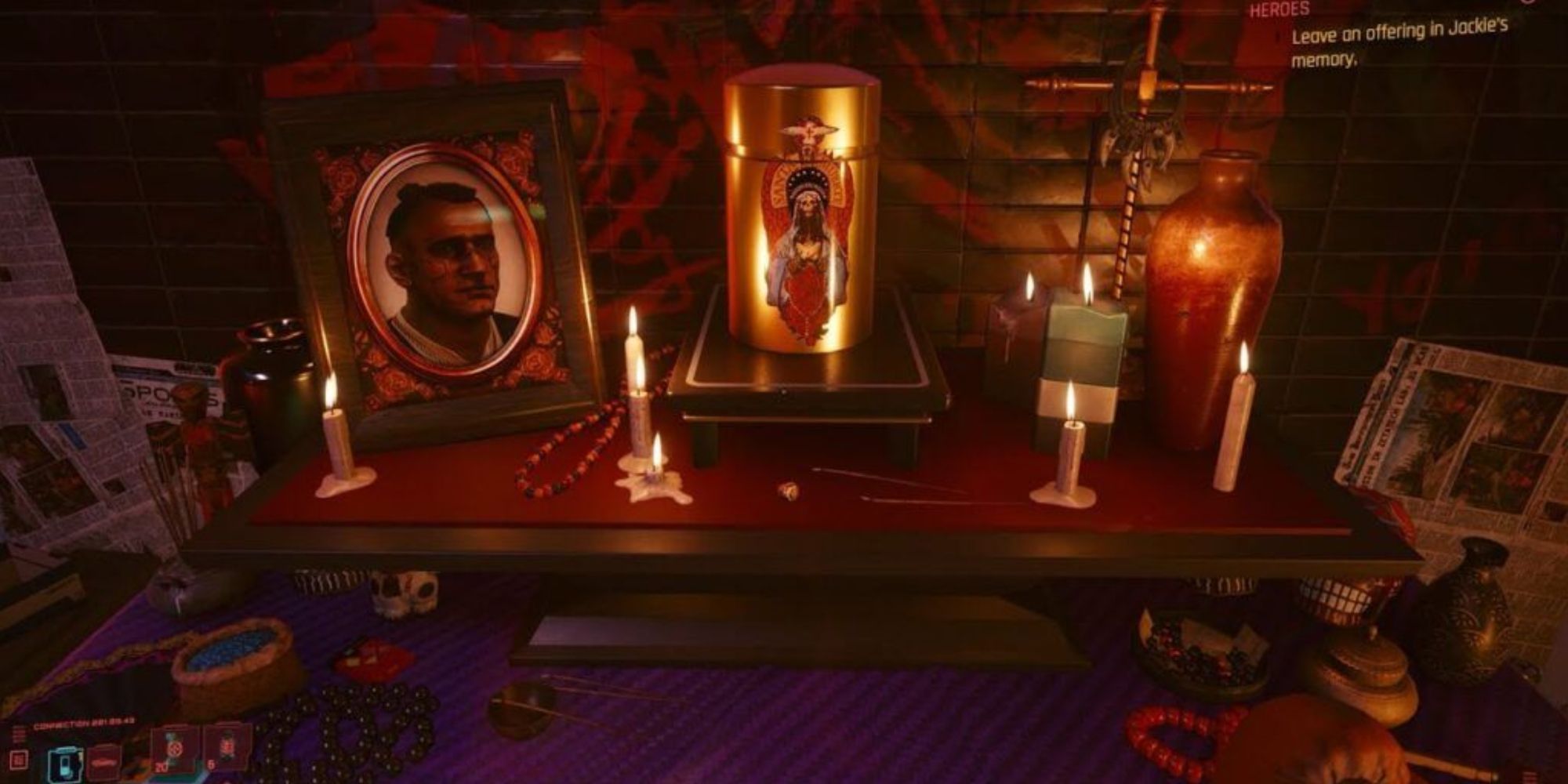 jackie's ofrenda in cyberpunk 2077