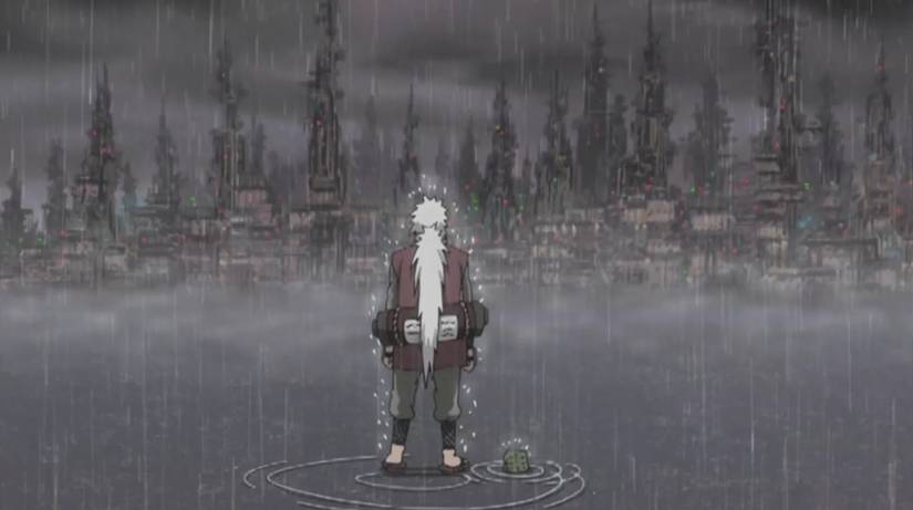 Jiraiya in the Hidden Rain Village