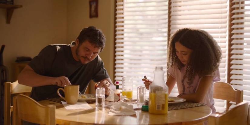 Joel and Sarah in The Last of Us show