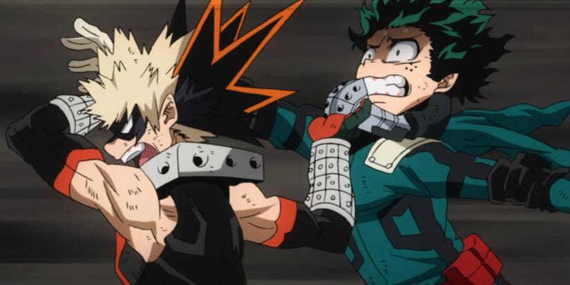 Bakugo Throwing Midoriya