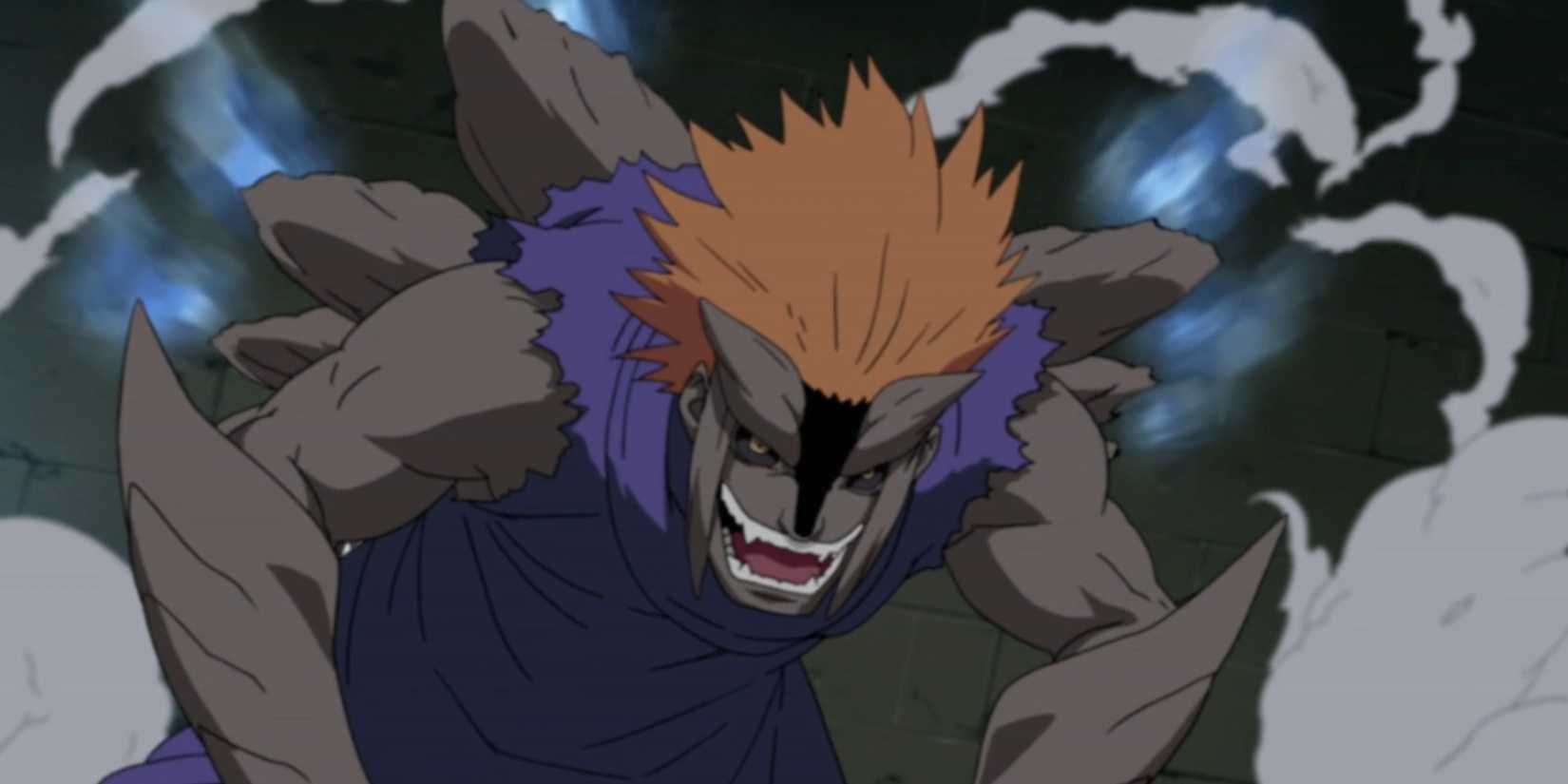 Jugo using his clan's power