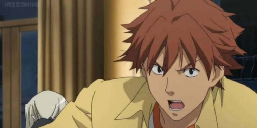 Kai Miyagusuku shielding a defensless Irene in the Blood+ anime