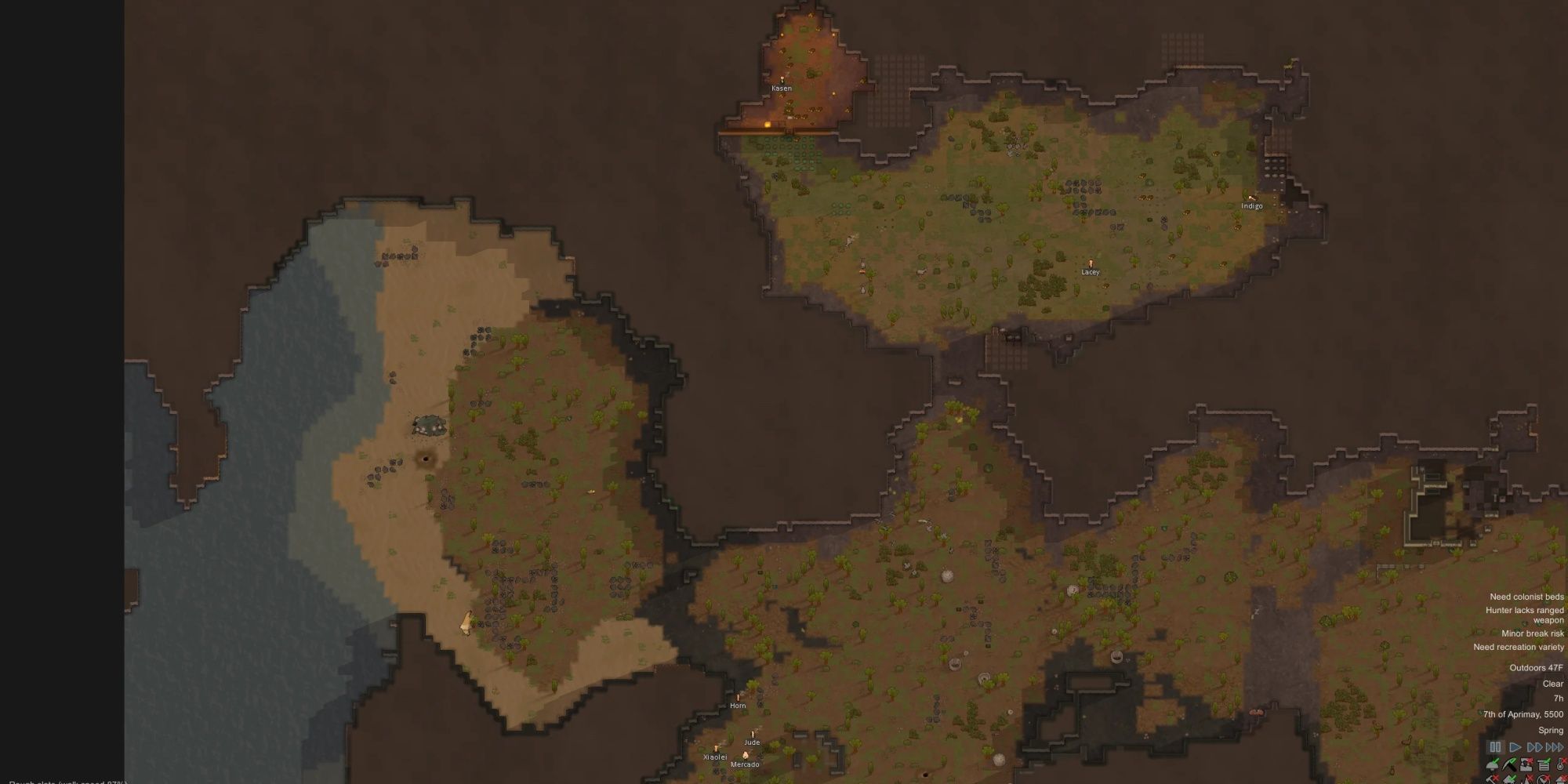 RimWorld map tile from the konstantin seed