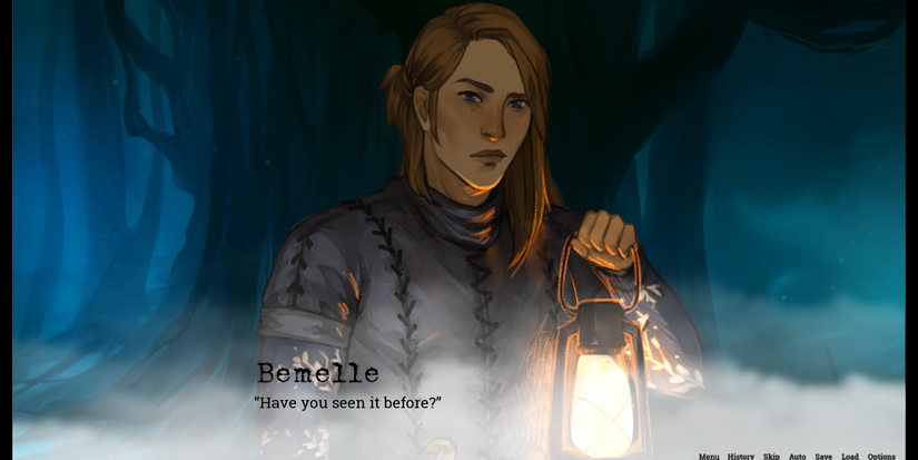 A scene from horror visual novel GBPatch