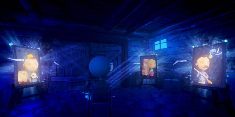 Carl sitting in the painting room in Last Day of June