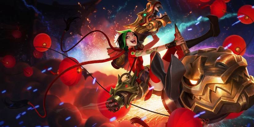 League of Legends Firecracker Jinx Splash Art