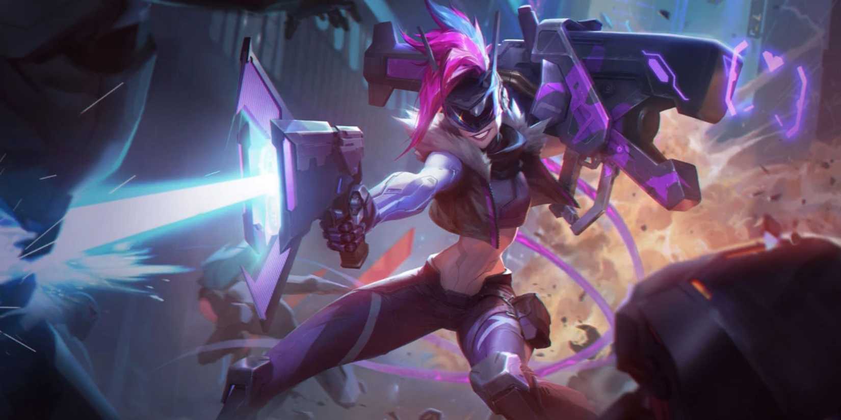 League of Legends PROJECT Jinx Splash Art