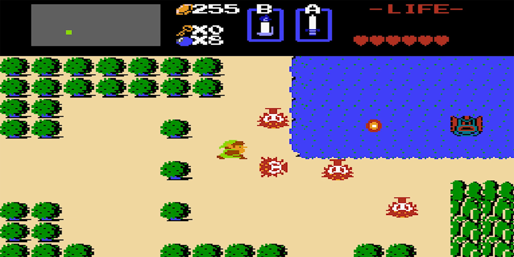 legend of zelda original nes overworld