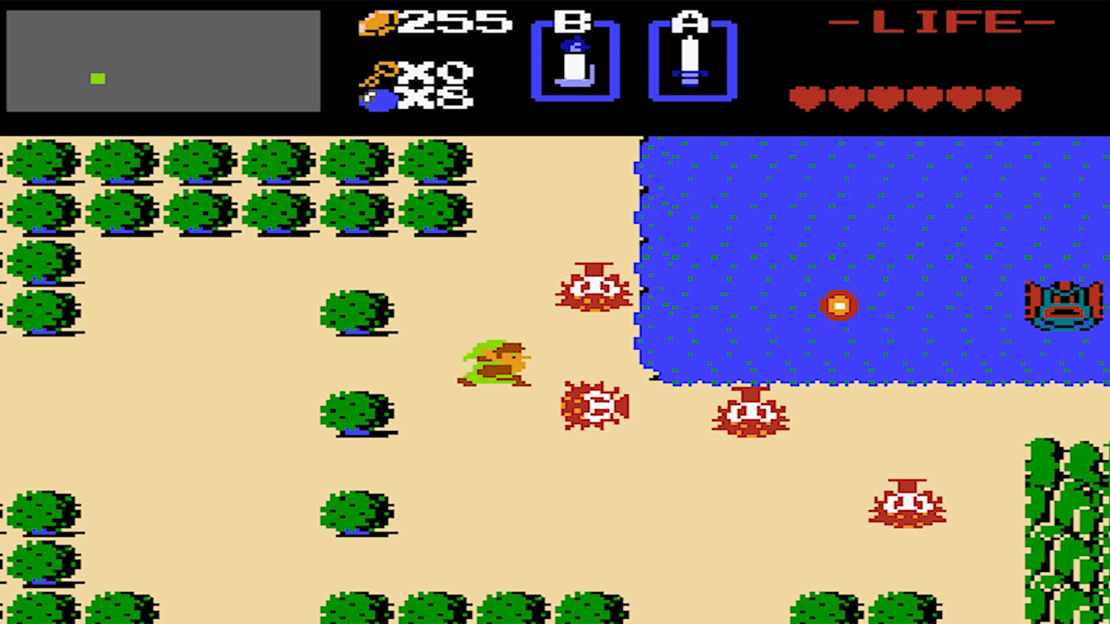 legend of zelda original nes overworld