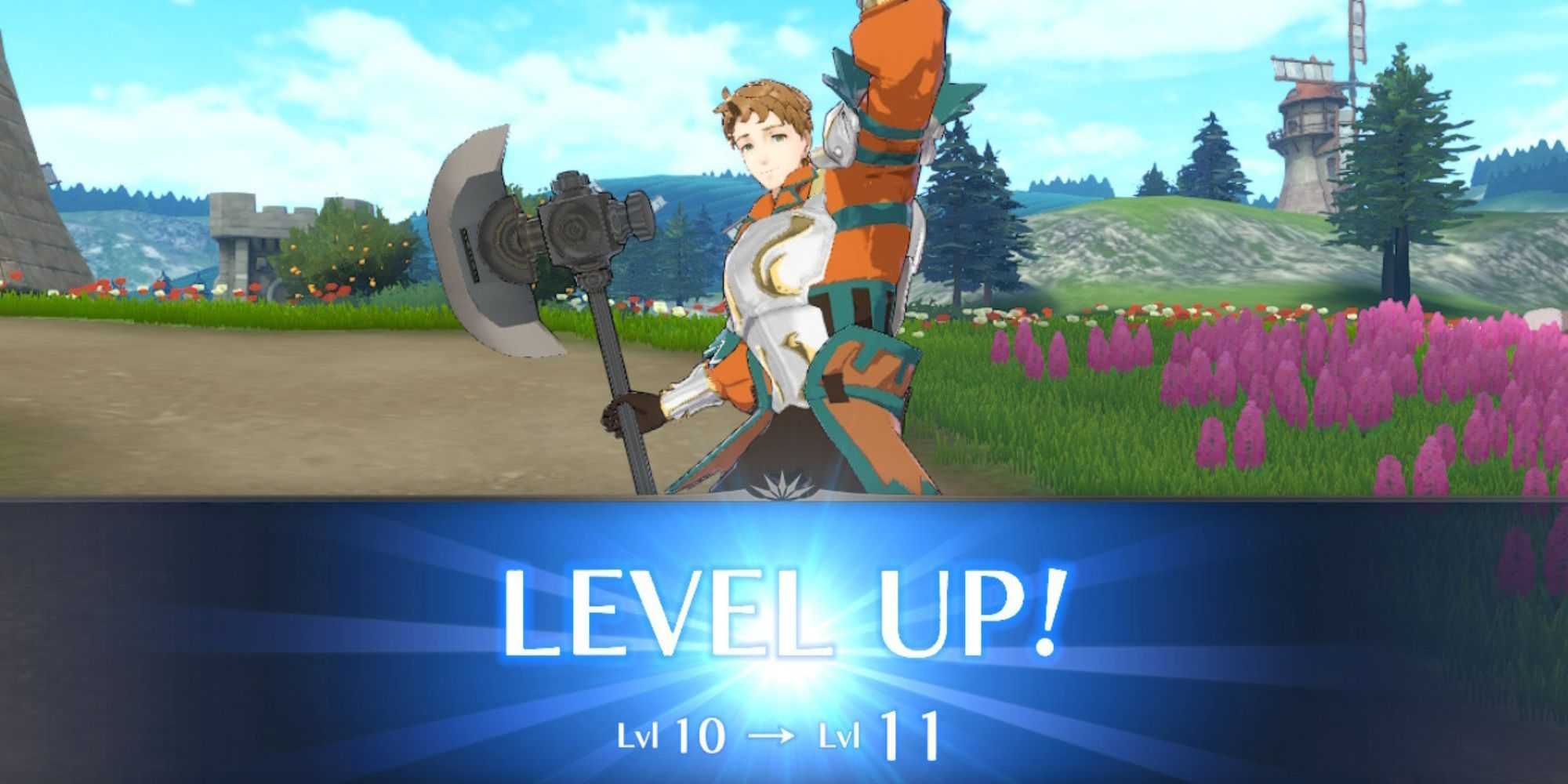 A character levelling up from 10 to 11 in Fire Emblem Engage 