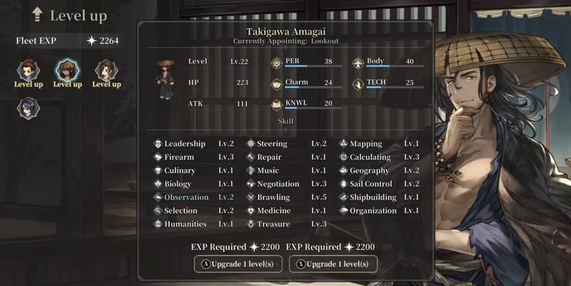 Sailing Era Levelling Up A Character