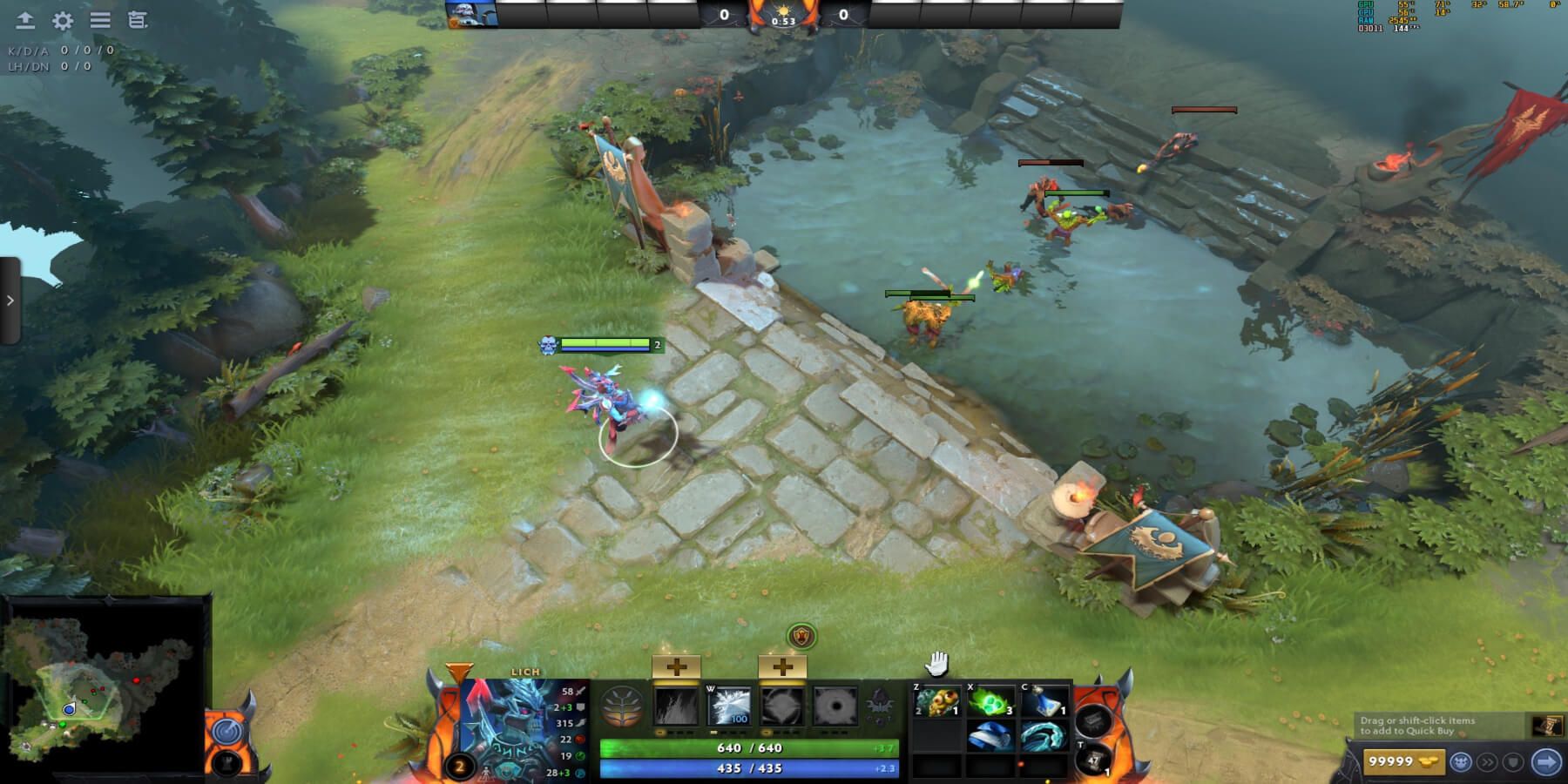 Lich Dota 2 Starter Items