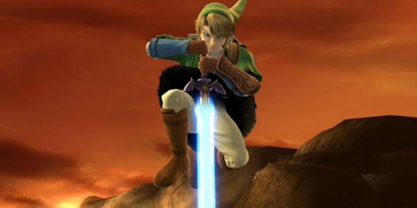 link using his down air 