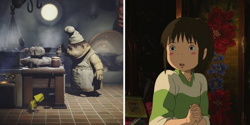Little Nightmares and Spirited Away scene