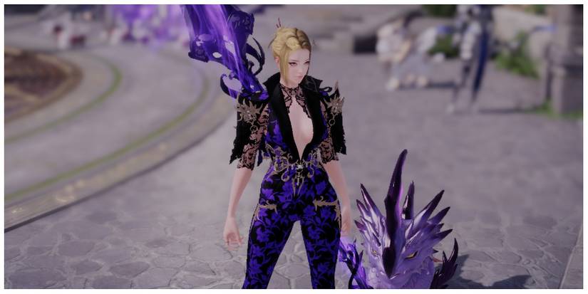 a Glaivier and her pet in Lost Ark