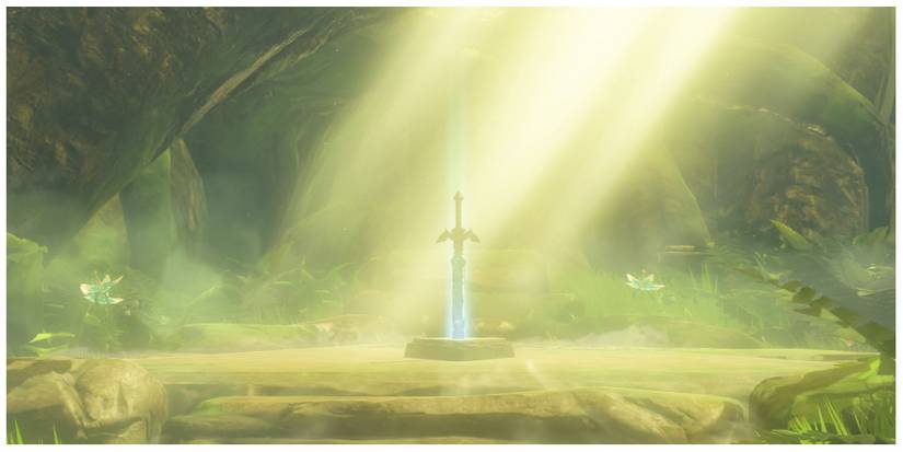 the Master Sword in The Legend of Zelda: Breath of the Wild
