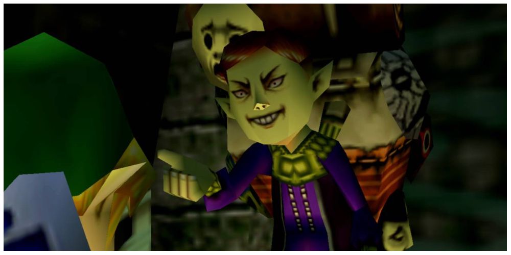 The Happy Mask Salesman in The Legend of Zelda: Majora's Mask