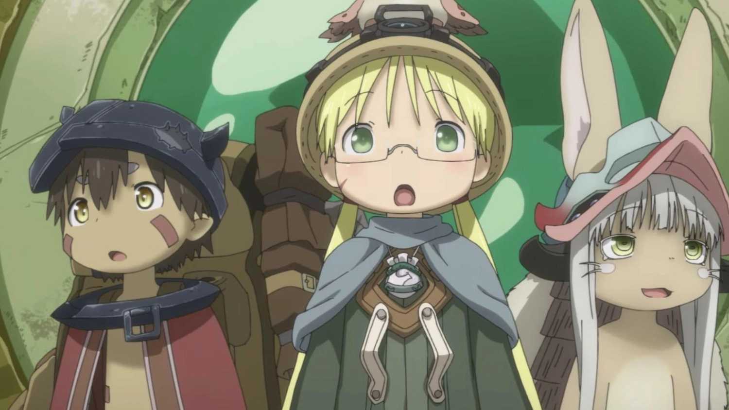 Made in Abyss: Dunkle Fantasy mit psychologischen Herausforderungen Riko und Reg in Made in Abyss, am Rande des Abgrunds