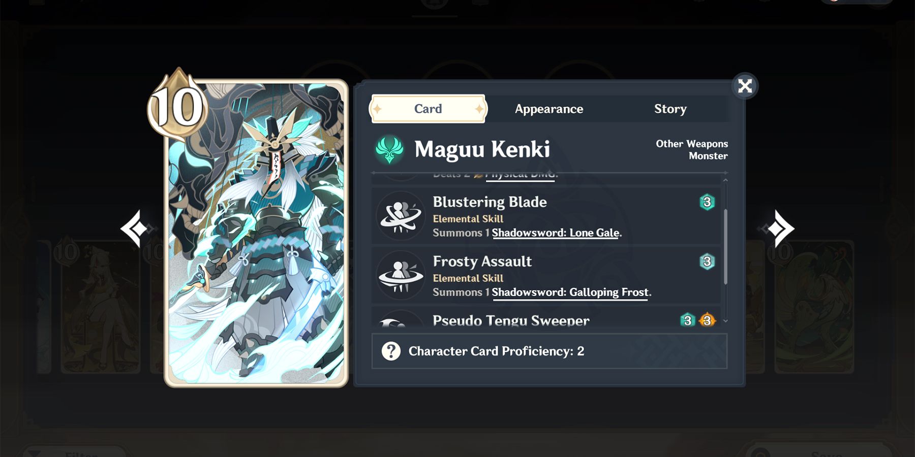 maguu kenki tcg card in genshin impact