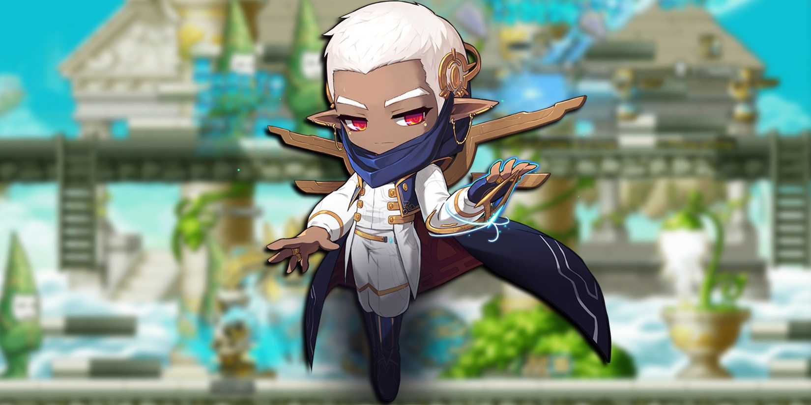 Maplestory - Illium Using Crystal Skill Deus With PNG Of Illium On Top