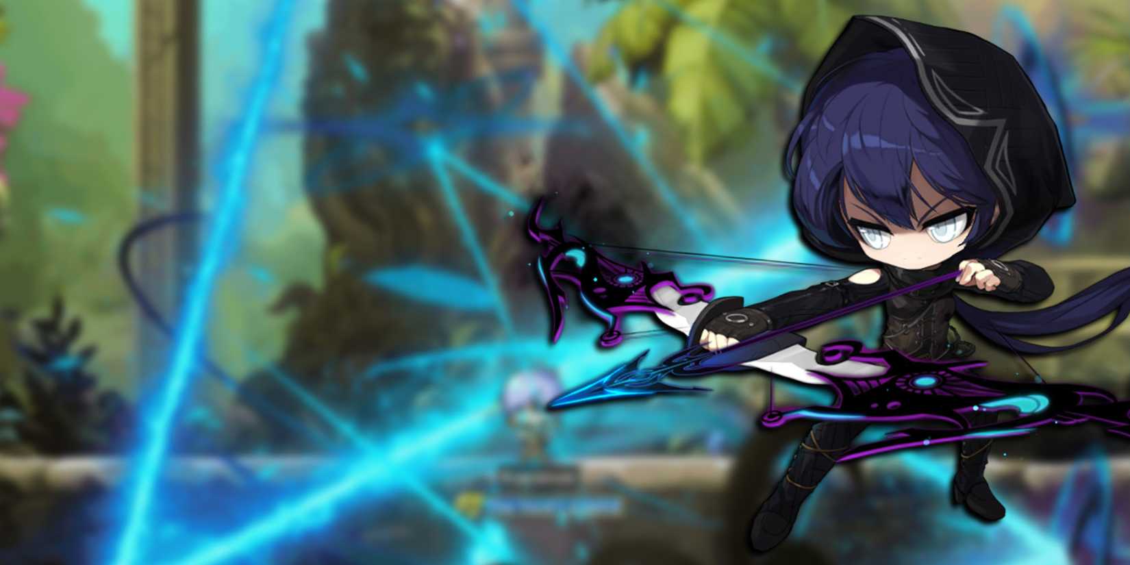 Maplestory - Pathfinder Using Skill That Bounces An Arrow Around With Pathfinder NPC PNG On Top