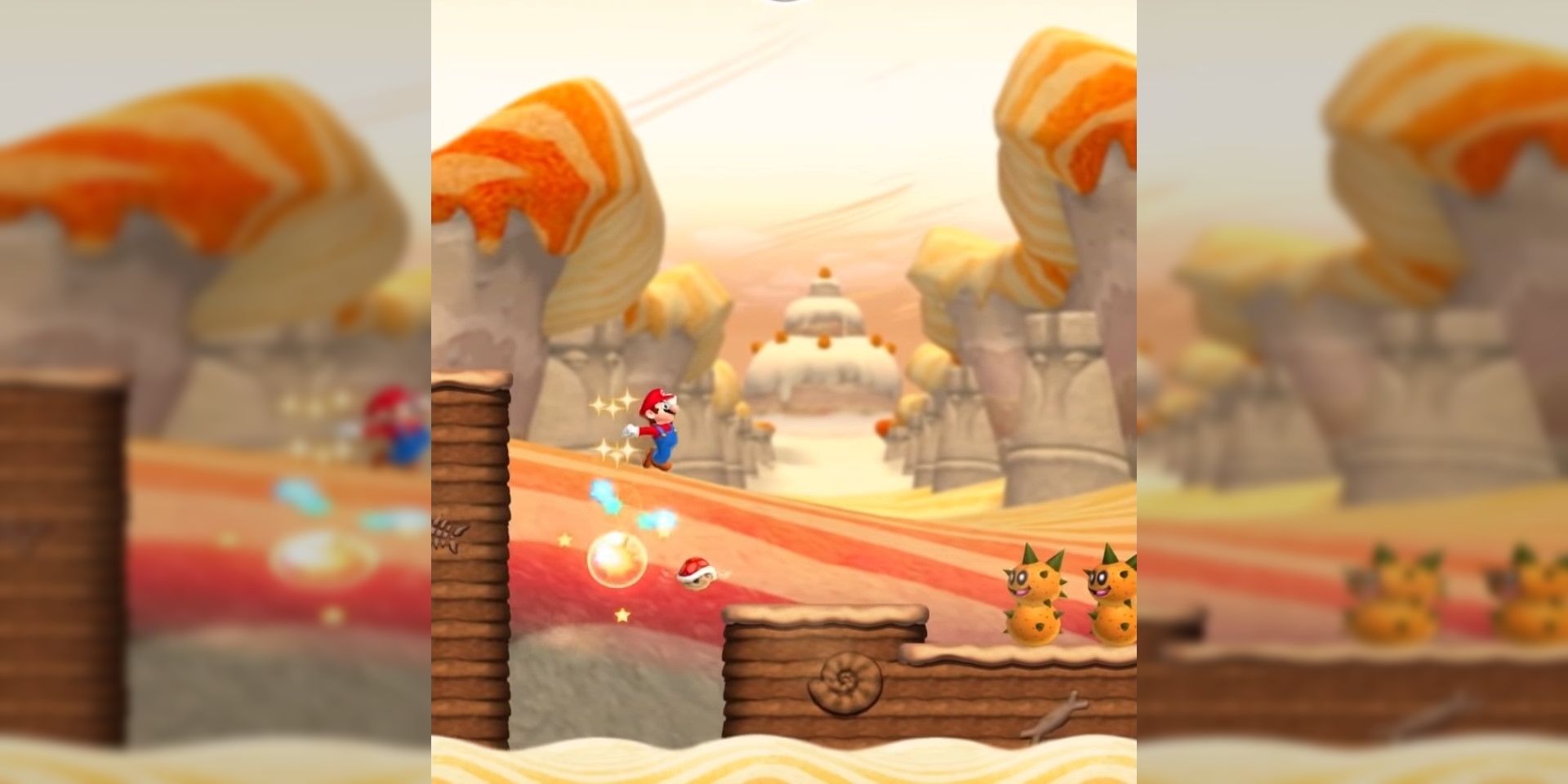 A screenshot from the Mario Run video game