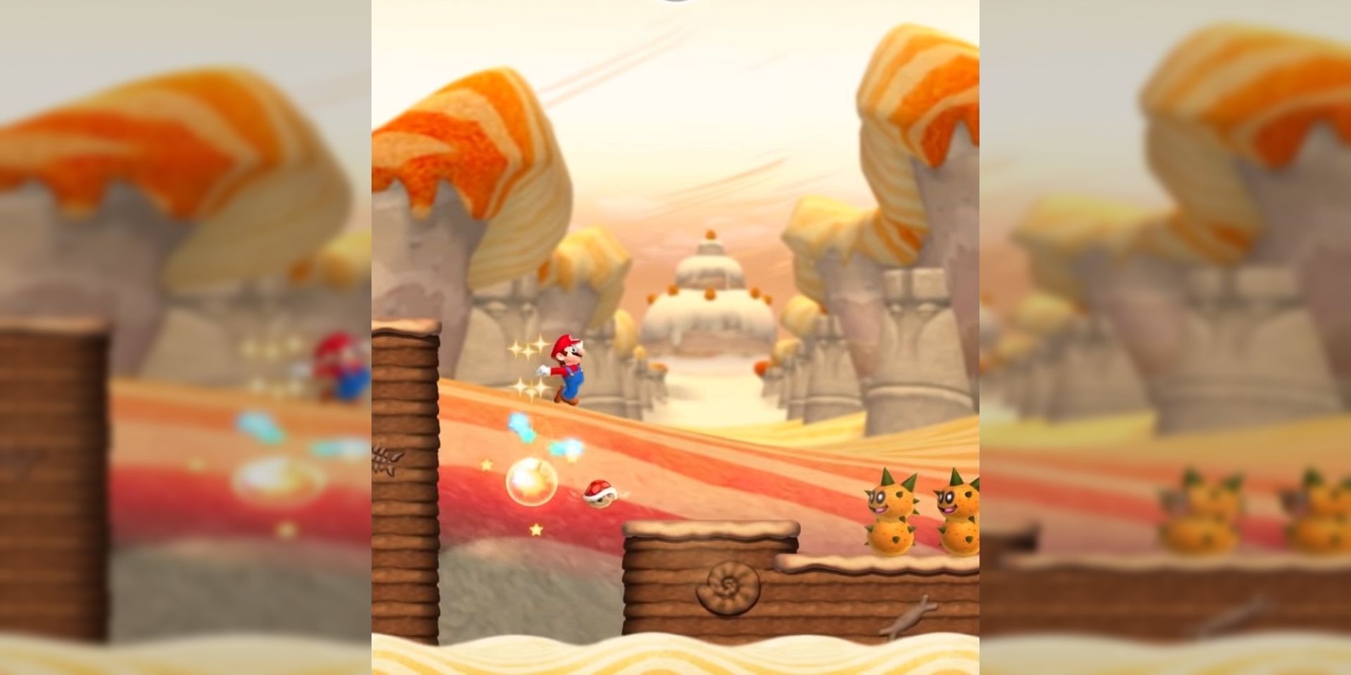 A screenshot from the video game Mario Run