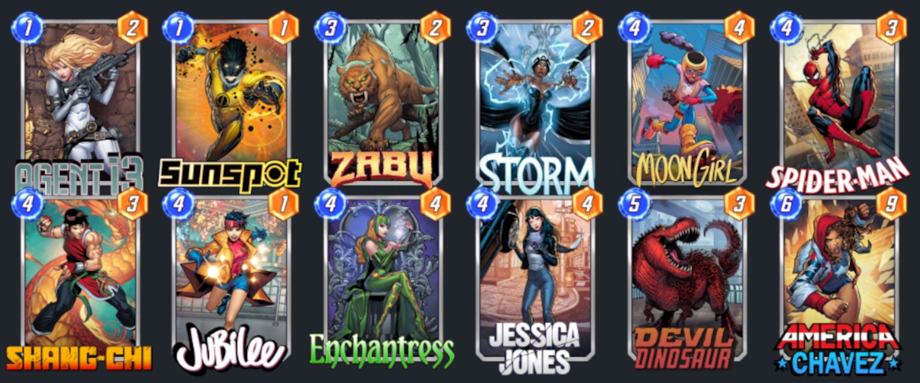 marvel snap spider man decks