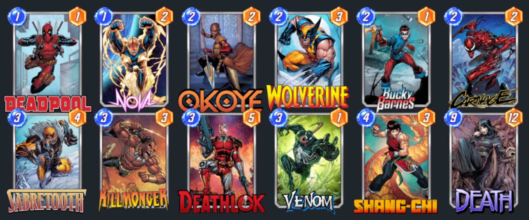 marvel snap death decks