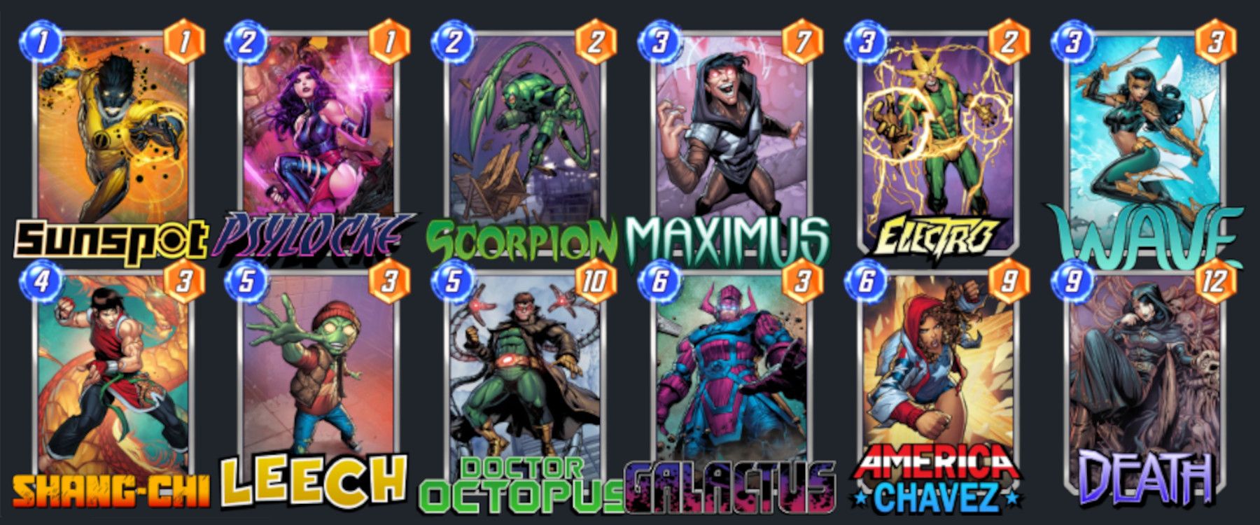 marvel snap death decks