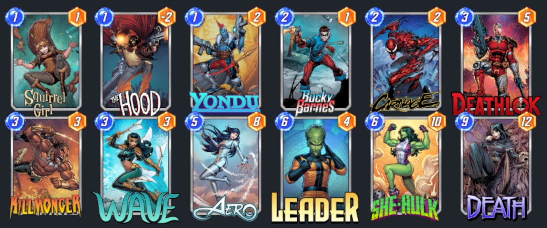 marvel snap death decks