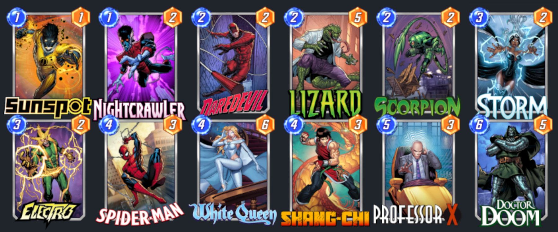 marvel snap spider man decks