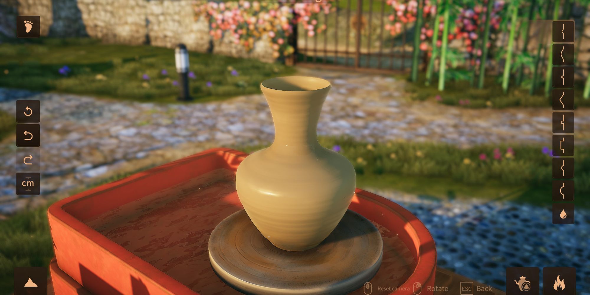 A player making a vase in Master of Pottery