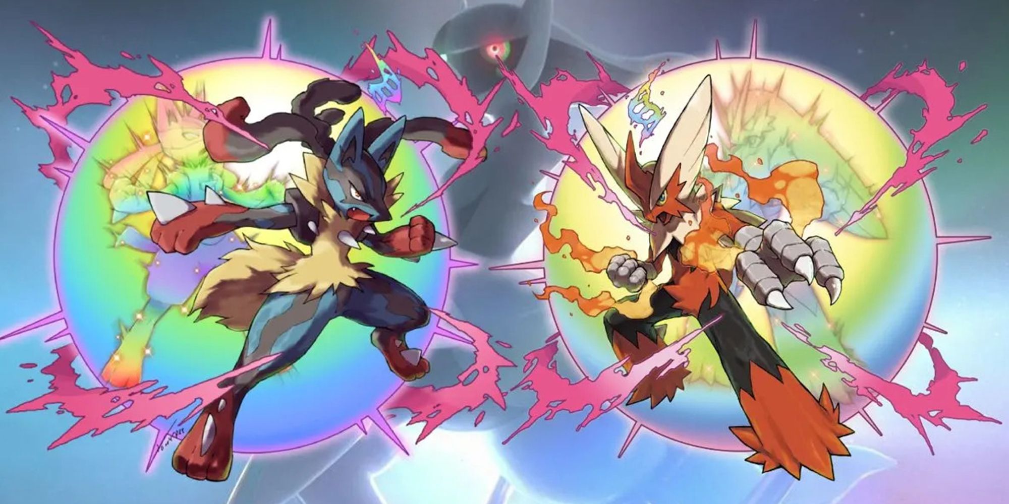 Mega Lucario & Mega Blaziken