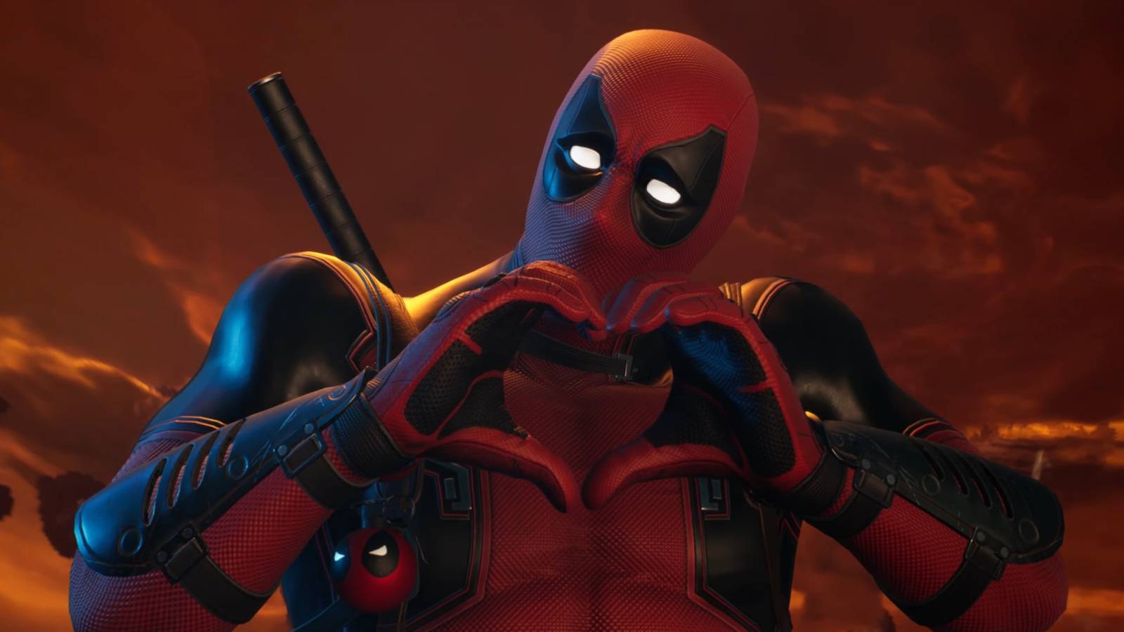 deadpool heart fingers