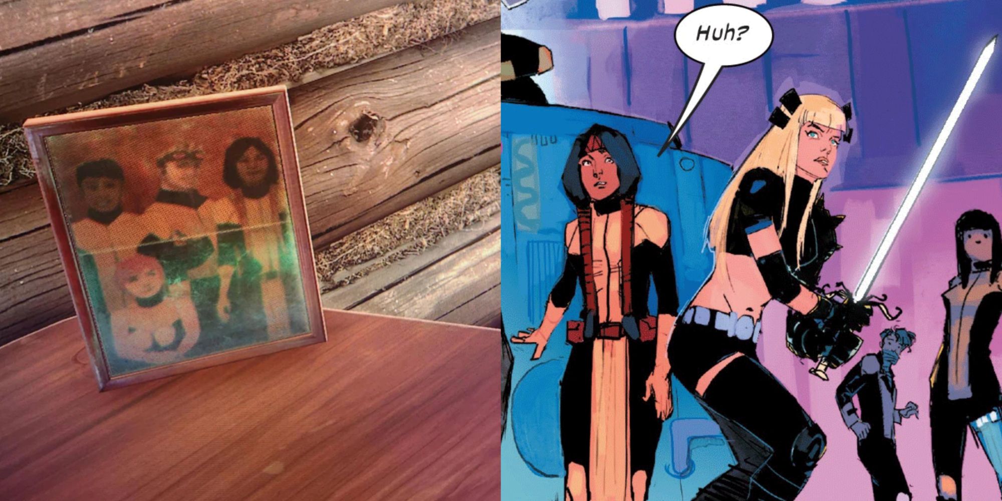 This framed photo is an Easter Egg for the current comics run of New Mutants